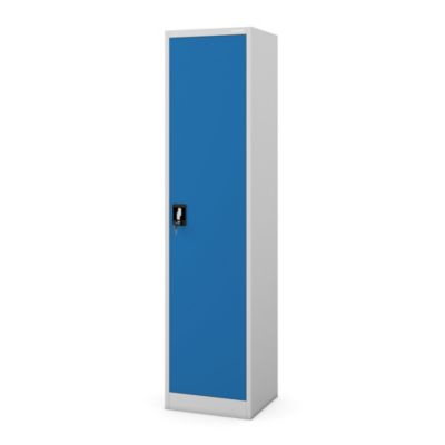 Armoire à dossiers à serrure, gris-bleu : ALEX 450 x 1850 x 400 mm