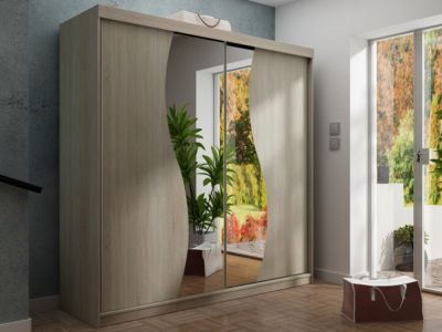 Armoire Dover 105, Nombre d'étagères: 9, 200x200x62cm