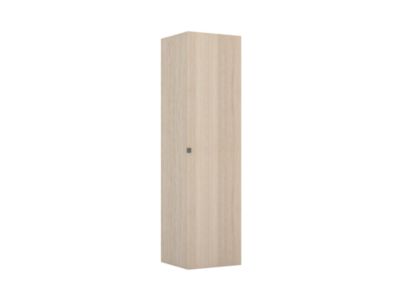 Armoire effet chêne 2 tiroirs GoodHome Atomia H. 187,5 x L. 50 x P. 45 cm