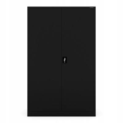 Armoire en métal verrouillable JAN H 1150 x 1850 x 400 mm noir