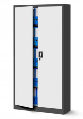Armoire en métal verrouillable Jan Nowak 185x90x45 cm anthracite
