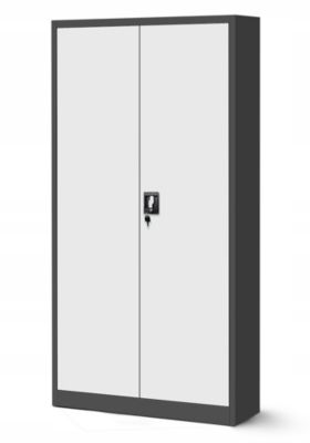 Armoire en métal verrouillable Jan Nowak 185x90x45 cm anthracite