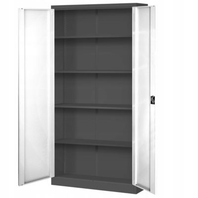Armoire en métal verrouillable Jan Nowak 185x90x45 cm anthracite
