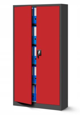 Armoire en métal verrouillable Jan Nowak 185x90x45 cm rouge