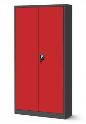 Armoire en métal verrouillable Jan Nowak 185x90x45 cm rouge