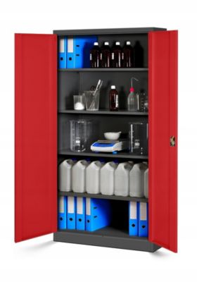 Armoire en métal verrouillable Jan Nowak 185x90x45 cm rouge