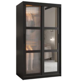 Armoire FLUTES  2 a portes coulissantes H. 200 x L. 100 x P. 62 2 portes