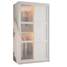 Armoire FLUTES  3 a portes coulissantes H. 200 x L. 100 x P. 62 2 portes