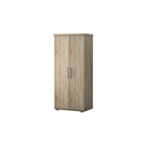 Armoire, garde-robe, collection TOM, 2 portes 80 cm, penderie intégrée chêne sonoma