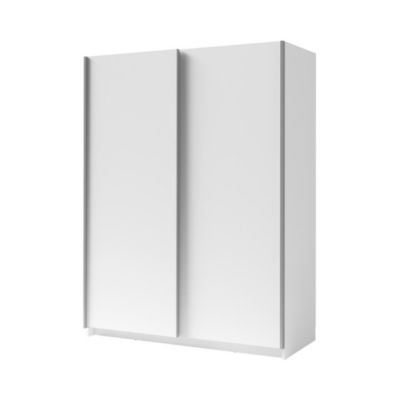 Armoire GOZU 151 cm avec 2 portes coulissantes  Blanc