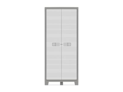 Armoire haute blanc Major 4 tablettes L. 80 x H. 182 x P. 44 cm