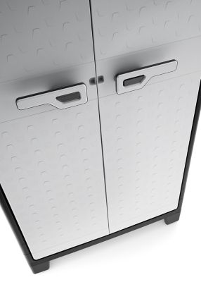 Armoire haute de garage en résine Keter Titan gris et noir