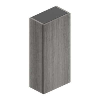 Armoire haute de salle de bains l.35 x H.75 x P.20 cm effet chêne Metz, Pura+