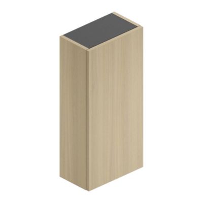 Armoire haute de salle de bains l.35 x H.75 x P.20 cm effet chêne, Pura+