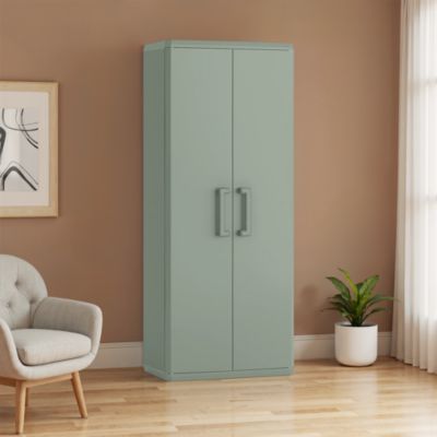 Armoire haute Keter Quadra vert L.68 x H.166 x P.39 cm