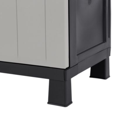 Armoire haute plastique 4 tablettes Links L.65 x H.173 x P.37 cm