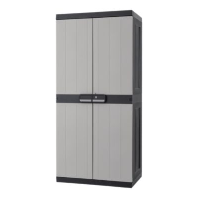 Armoire haute plastique 4 tablettes Links L.89 x H.190 x P.54 cm