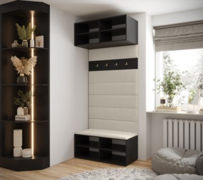 Armoire haute pour le hall Inova 4 100/47/236,7 (noir/noir)