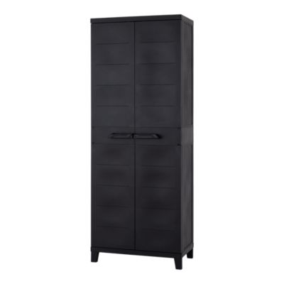 Armoire haute résine 3 tablettes L. 65 x H. 172 x P. 40 cm