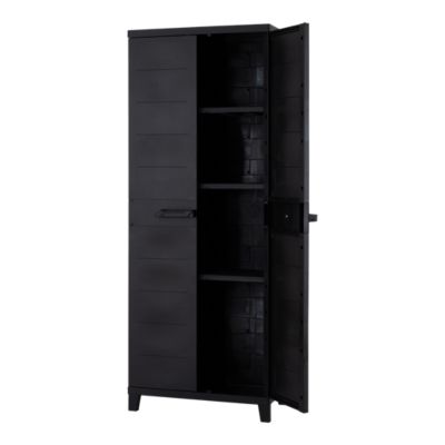 Armoire haute résine 3 tablettes L. 65 x H. 172 x P. 40 cm