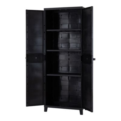 Armoire haute résine 3 tablettes L. 65 x H. 172 x P. 40 cm