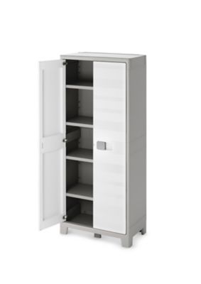 Armoire plastique rangement exterieur 4 etageres - Cdiscount