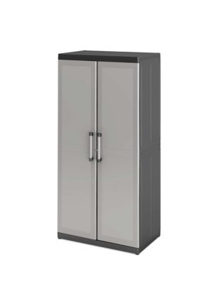 ARMOIRES EN RÉSINE ÉTAGÈRES HAUTE BASE ARMOIRE EXTÉRIEURE TERRASSE GIARDI  68X39X