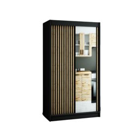 Armoire Lamelo 2 a portes coulissantes H. 200 x L. 120 x P. 62 2 portes