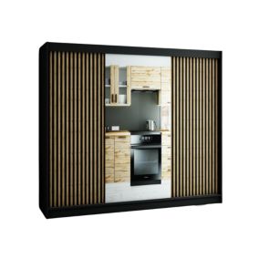 Armoire Lamelo 2 a portes coulissantes H. 200 x L. 250 x P. 62 2 portes