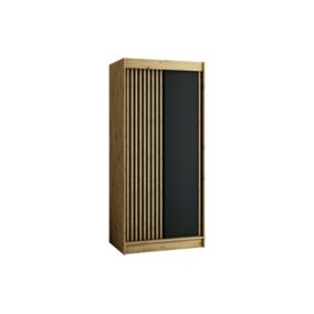 Armoire Lamelo a portes coulissantes H. 200 x L. 100 x P. 62 2 portes