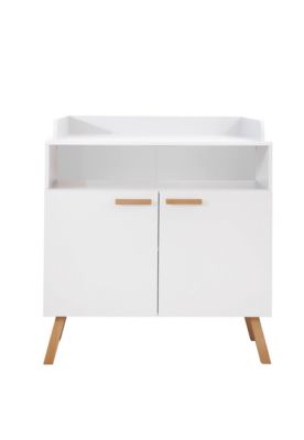Armoire à langer - Mélaminé - Blanc - 96 - 105 - 78 cm