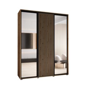 Armoire Lanko 1 a portes coulissantes H. 235,2 x L. 190 x P. 45 3 portes