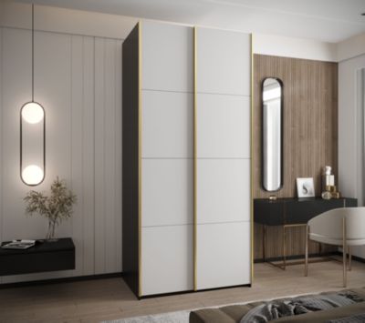 Armoire Lux 1 à portes battantes H. 245,5 x L. 100 x P. 64, 2 portes