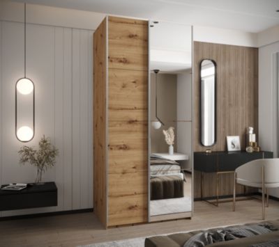 Armoire Lux 3 à portes battantes H. 245,5 x L. 100 x P. 64, 2 portes