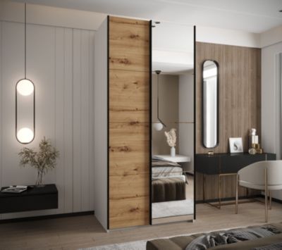 Armoire Lux 3 à portes battantes H. 245,5 x L. 120 x P. 64, 2 portes