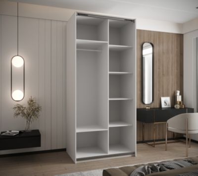 Armoire Lux 3 à portes battantes H. 245,5 x L. 120 x P. 64, 2 portes