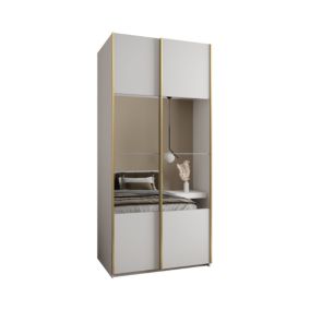 Armoire Lux 4 à portes battantes H. 245,5 x L. 100 x P. 64, 2 portes