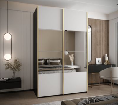 Armoire Lux 4 à portes battantes H. 245,5 x L. 150 x P. 64, 2 portes