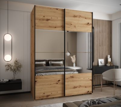 Armoire Lux 4 à portes battantes H. 245,5 x L. 170 x P. 64, 2 portes