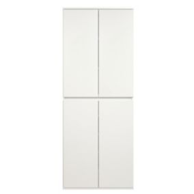 Armoire - Mélaminé - Blanc - 74 - 191 - 34 cm