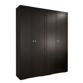 Armoire Manhattan Ryfel 10 a portes battantes H. 236,7 x L. 200 x P. 47, 4 portes