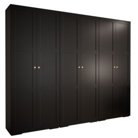 Armoire Manhattan Ryfel 10 a portes battantes H. 236,7 x L. 300 x P. 47, 6 portes