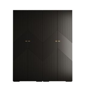 Armoire Manhattan Ryfel 2 a portes battantes H. 236,7 x L. 200 x P. 47, 4 portes