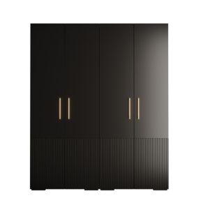 Armoire Manhattan Ryfel 3 a portes battantes H. 236,7 x L. 200 x P. 47, 4 portes