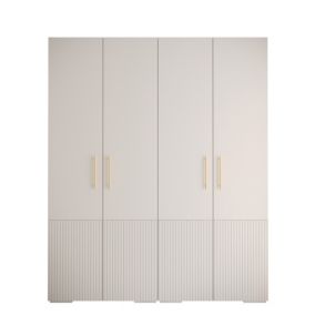 Armoire Manhattan Ryfel 3 a portes battantes H. 236,7 x L. 200 x P. 47, 4 portes