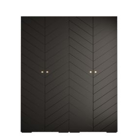 Armoire Manhattan Ryfel 4 a portes battantes H. 236,7 x L. 200 x P. 47, 4 portes