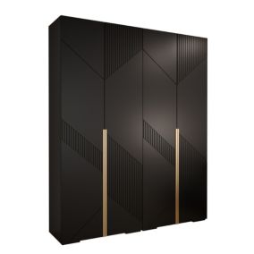 Armoire Manhattan Ryfel 7 a portes battantes H. 236,7 x L. 200 x P. 47, 4 portes