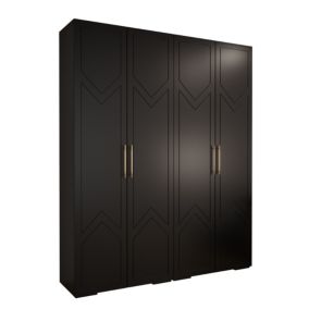 Armoire Manhattan Ryfel 8 a portes battantes H. 236,7 x L. 200 x P. 47, 4 portes