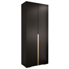 Armoire Manhattan Ryfel 9 a portes battantes H. 236,7 x L. 100 x P. 47, 2 portes