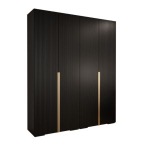 Armoire Manhattan Ryfel 9 a portes battantes H. 236,7 x L. 200 x P. 47, 4 portes